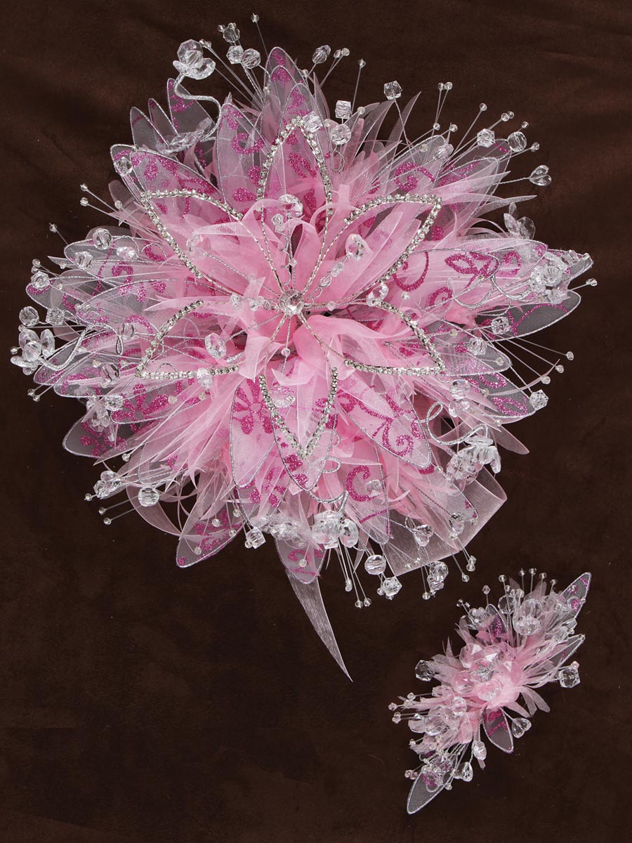 Ramo para XV Años Mis XV Primaveras en Acrílico Satinado Color Rosa 600050