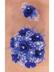 Juego De Velas Ramo Mis Xv Primaveras 231014 Acrílico/Satinado Azul Rey/Plata 600065