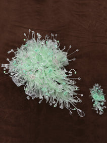 Ramos Quinceañeras Mis Xv Primaveras Mitzy Acrílico Acrílico/Satin Aqua 600083