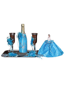 Set De Brindis Mis Xv Primaveras Corazones Varios Turquesa 600108