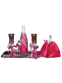 Set De Brindis Mis Xv Primaveras Flores Varios Fucsia 600117