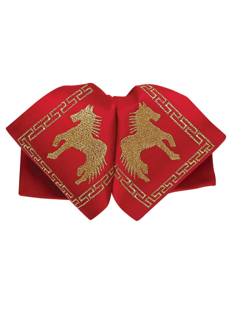 Adulto Mexicano Charro Moño 100% Poliéster Rojo/dorado México Artesanal Charro Artesanal en 100% Poliéster Color Rojo/Dorado 600122