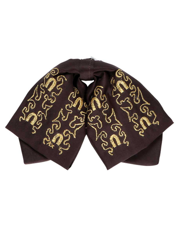 Moño Charro Mis Xv Primaveras M-023 100% Poliéster Café/Oro 600145