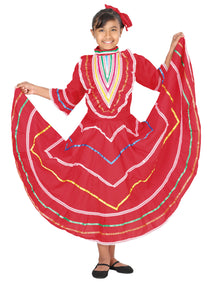Vestido Folklorico Misxvprimameras 74144 Tela Rojo 600314