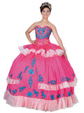 Vestido de Mujer El General CH-011 en 100% Poliéster Color Rosa/Azul Rey 600327
