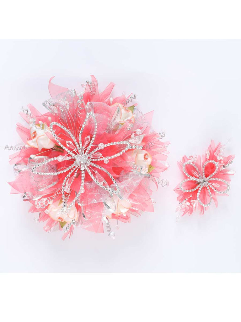 Ramo para XV Años Mis XV Primaveras Cristal/chicle en Satinado Color Plata 600418