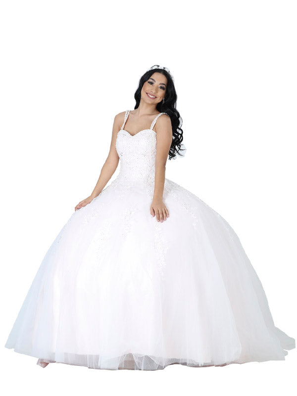 Vestido de Mujer Mis XV Primaveras Claro/marfil en 100% Poliéster Color Rosa 600998