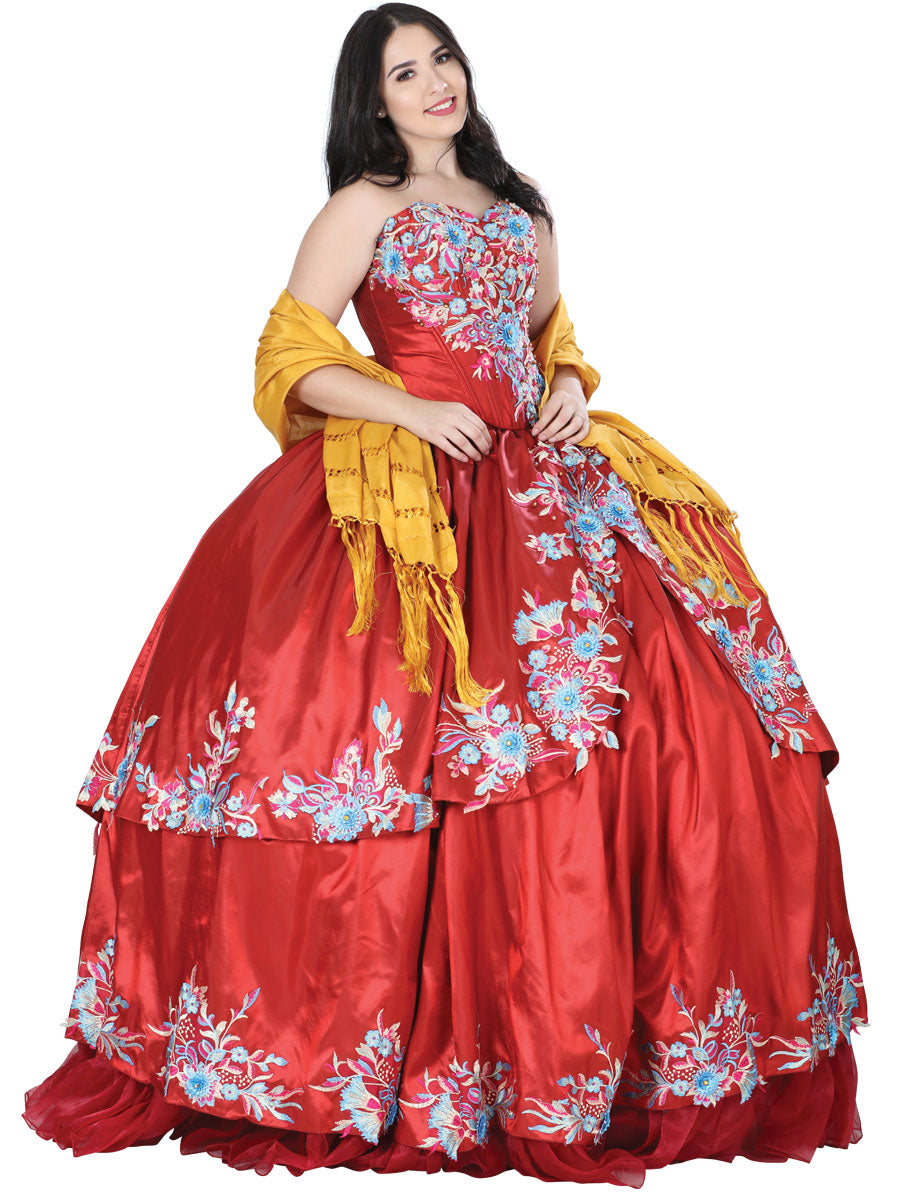 Vestido de Mujer Mis XV Primaveras SS1805 Color Vino 601252