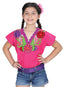 Blusa Bordada/O Mis Xv Primaveras Zinacantan 100% Algodon Rosa 601281