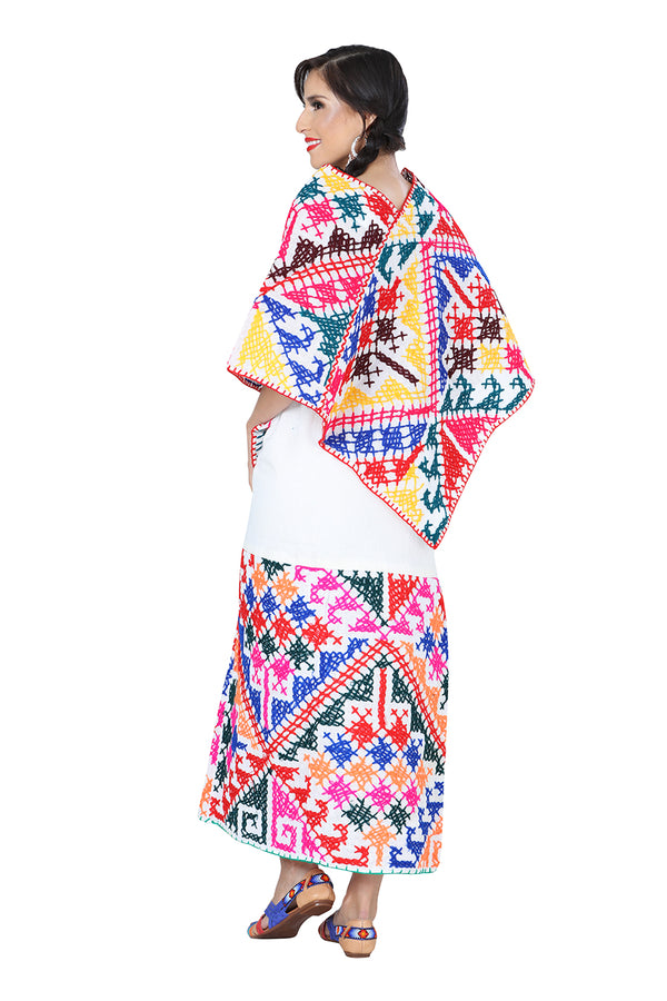 Juego 2Ud. Falda & Blusa Mis Xv Primaveras Hidalgo 100% Algodon Natural/Multicolor 601316