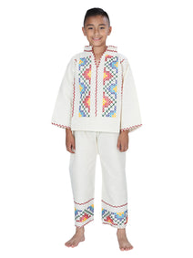 Traje Indita Mexico Artesanal Ind-Mch-J Manta Natural 601349