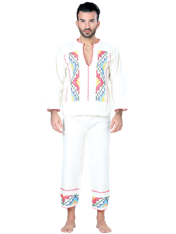 Traje Indita Mexico Artesanal Ind-Mch-C Manta Natural 601351