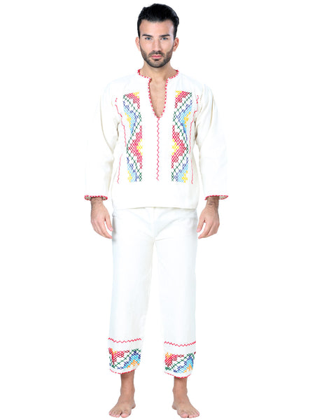 Traje Indita Mexico Artesanal Ind-Mch-C Manta Natural 601351