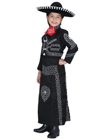 Traje Charro Mis Xv Primaveras Trj-Ctll-N 100% Polyester Negro/Blanco 601489