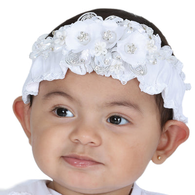 Diadema de Bebé Mis XV Primaveras en 100% Poliéster Color Blanco 601519