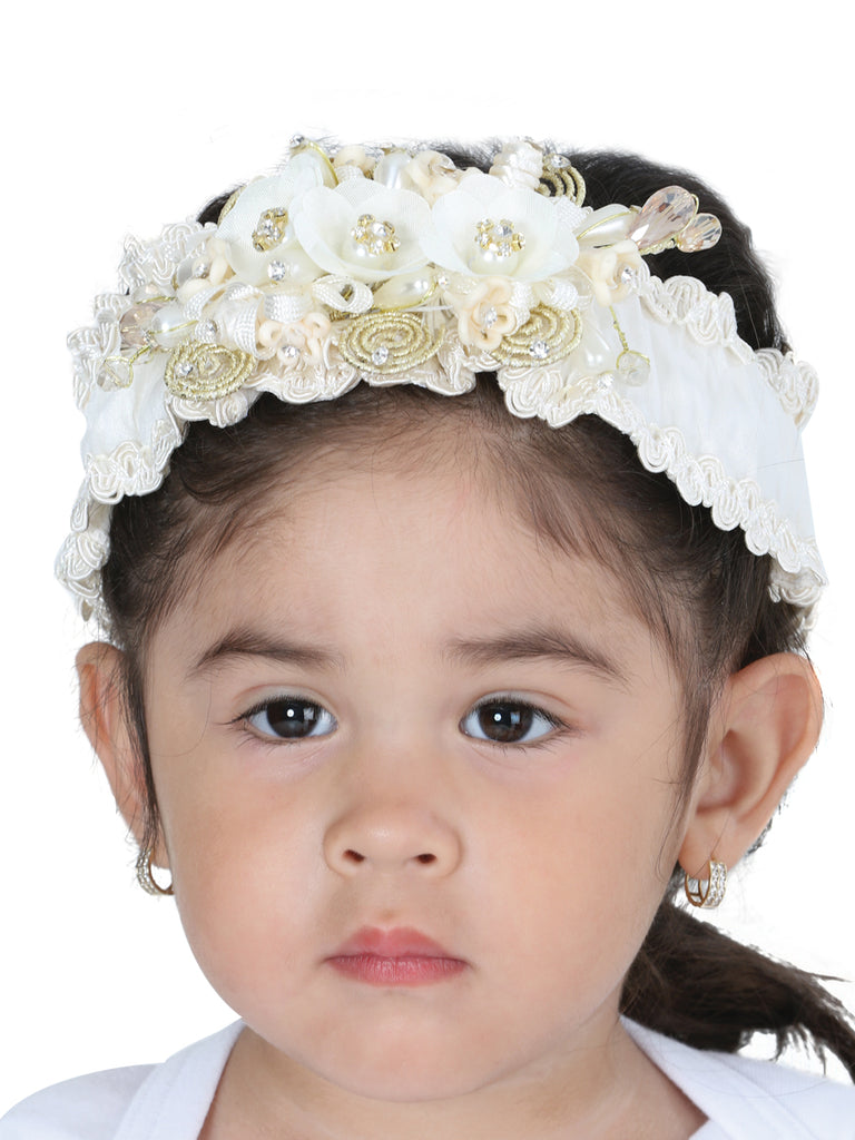 Diadema de Bebé Mis XV Primaveras en 100% Poliéster Color Beige 601520