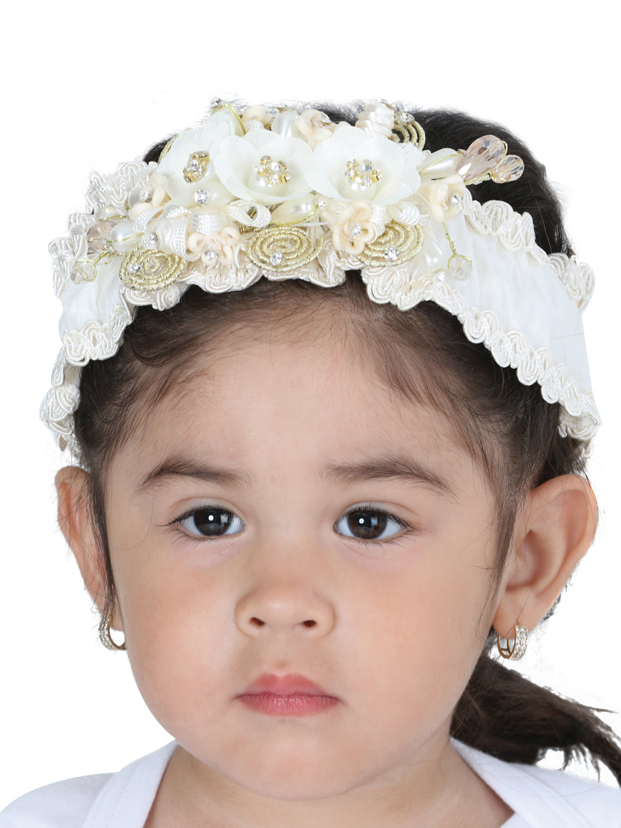 Diadema de Bebé Mis XV Primaveras en 100% Poliéster Color Beige 601520