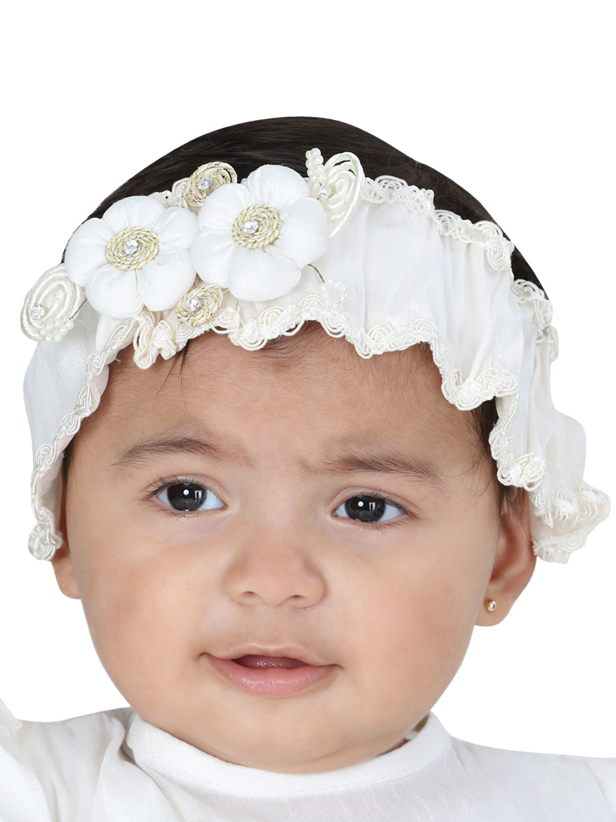 Diadema de Bebé Mis XV Primaveras en 100% Poliéster Color Beige 601524