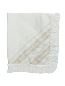 Juego De Velas Sabana Mis Xv Primaveras Olan C/ Broch 1022 100% Algodón Satinado Beige 601534