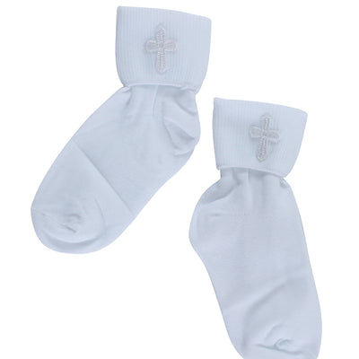 Delantal Calcetin Mis Xv Primaveras Calcetin 100% Poliéster Blanco en 100% Poliéster Color Blanco 601548