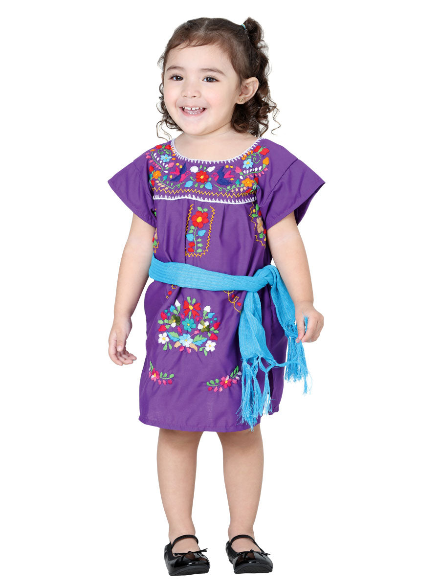Vestido de Niña Mis XV Primaveras en 50% Algodón 50% Poliéster Color Morado 601628