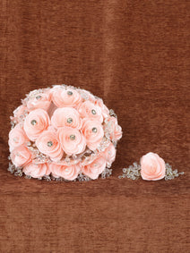 Ramos Quinceañeras Mis Xv Primaveras Rosal Combinado Acrylic/Satin Blush/Oro 601658