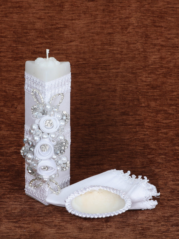Juego de Velas para XV Años Mis XV Primaveras Artesanal Color Blanco 601742