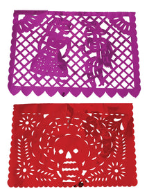 Juego De Velas Papel Picado Metalica Mis Xv Primaveras Muertos Media Papel Multicolor 601849