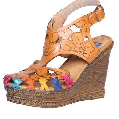 Huarache Mocasín de Mujer México Artesanal en Piel Color Natural 601931