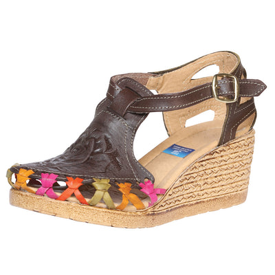 Huarache Mocasín de Mujer México Artesanal en Piel 601932
