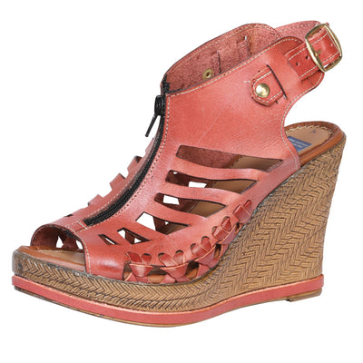 Huarache Mocasín de Mujer México Artesanal en Piel Color Café 601935