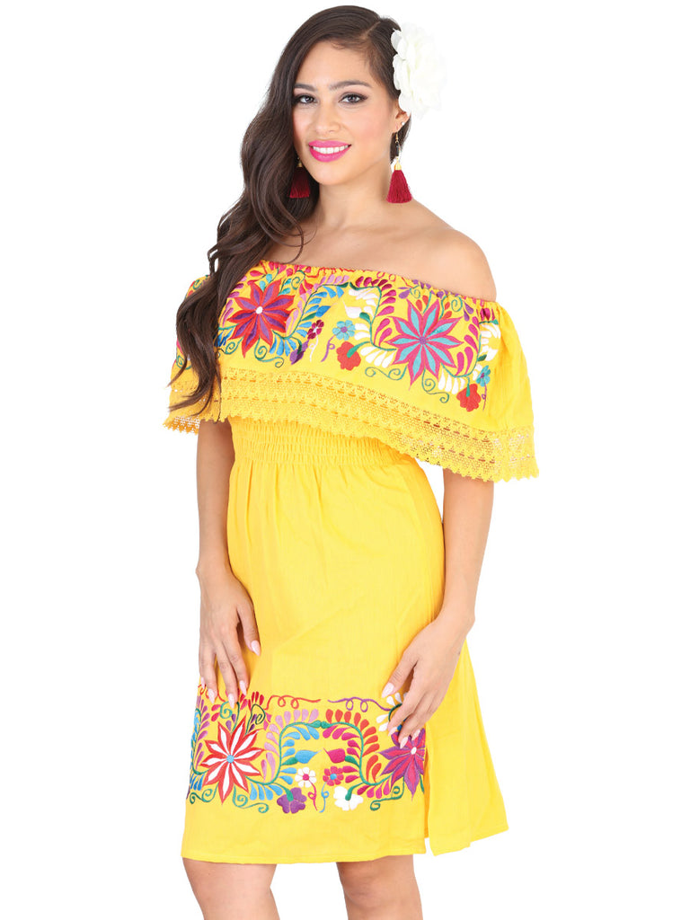 Vestido de Mujer Mis XV Primaveras en 50% Algodón 50% Poliéster Color Amarillo 601963