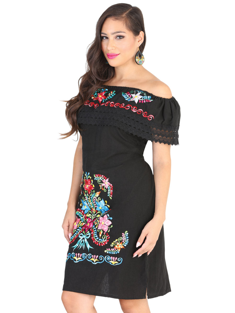 Vestido de Mujer Mis XV Primaveras en 50% Algodón 50% Poliéster Color Negro 601966