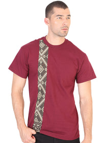 Playera Sport Mexico Artesanal Sport 50% Algodón 50% Poliester Vino 601991