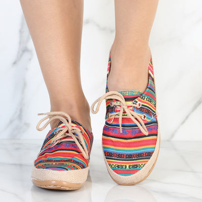 Huarache Mocasín de Mujer México Artesanal en Piel Color Multicolor 602043