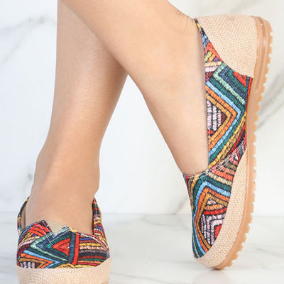 Huarache Mocasín de Mujer México Artesanal en Piel Color Multicolor 602046