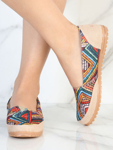 Huarache Mocasín de Mujer México Artesanal en Piel Color Multicolor 602046