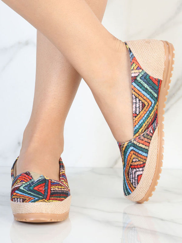 Huarache Mocasín de Mujer México Artesanal en Piel Color Multicolor 602046