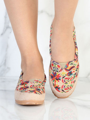Huarache Mocasín de Mujer México Artesanal en Piel Color Multicolor 602047