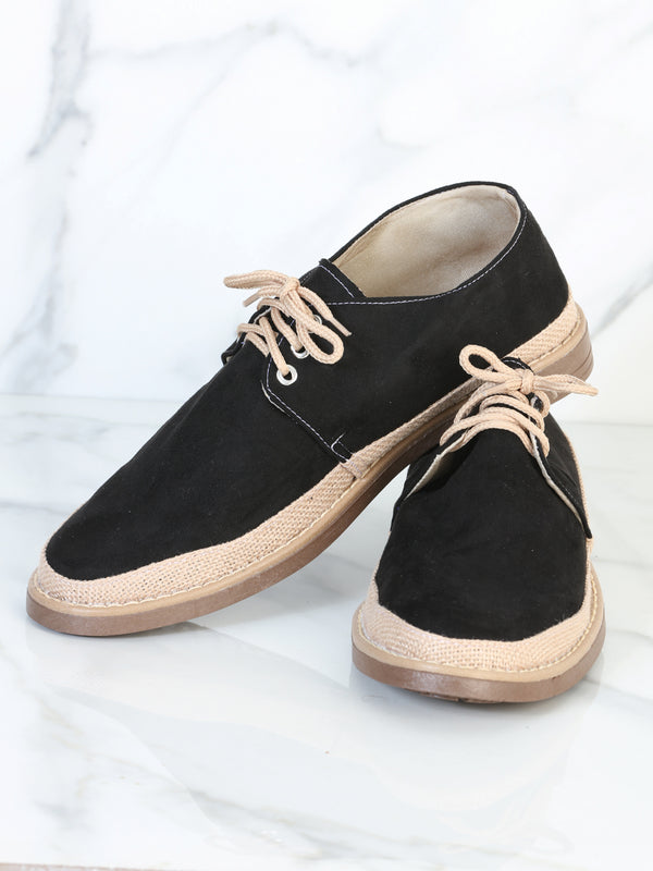 Calzado Tennis Mexico Artesanal Mod.028 Yute Negro 602053