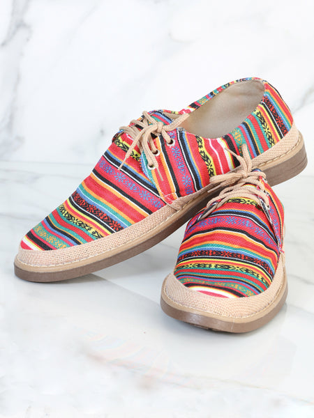 Calzado Tennis Mexico Artesanal Mod.031 Yute Multicolor 602055