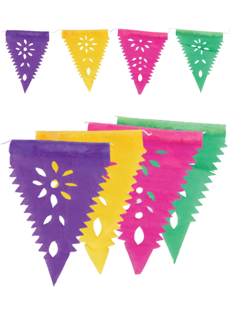 Juego De Velas Papel Picado Mis Xv Primaveras Mini Banderin Papel Multicolor 602107