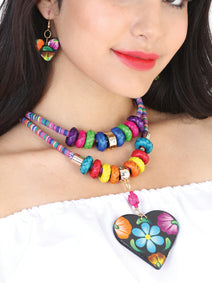 Set Velas 2Pz Set Mexico Artesanal Corazon Varios Multicolor 602143