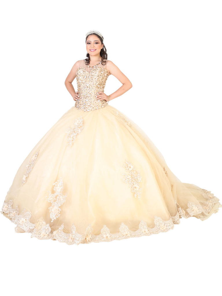 Vestido de Mujer Mis XV Primaveras en 100% Poliéster 602186