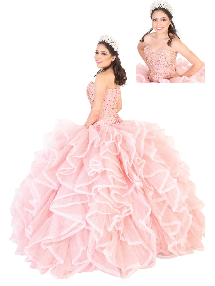 Vestido de Mujer Mis XV Primaveras en 100% Poliéster 602189