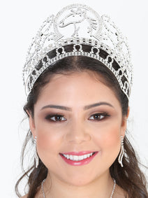 Juego De Velas Corona Mis Xv Primaveras C.089 Cristal Plata 602273