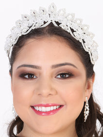 Juego De Velas Corona Mis Xv Primaveras C.051 Cristal Plata 602277