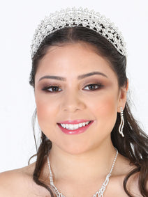 Juego De Velas Corona Mis Xv Primaveras T.161 Cristal Plata 602287