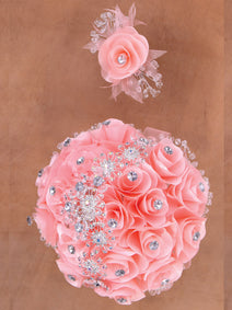 Juego De Velas Ramo Mis Xv Primaveras 240725 Acrílico/Rubor Satinado/Plata 602343