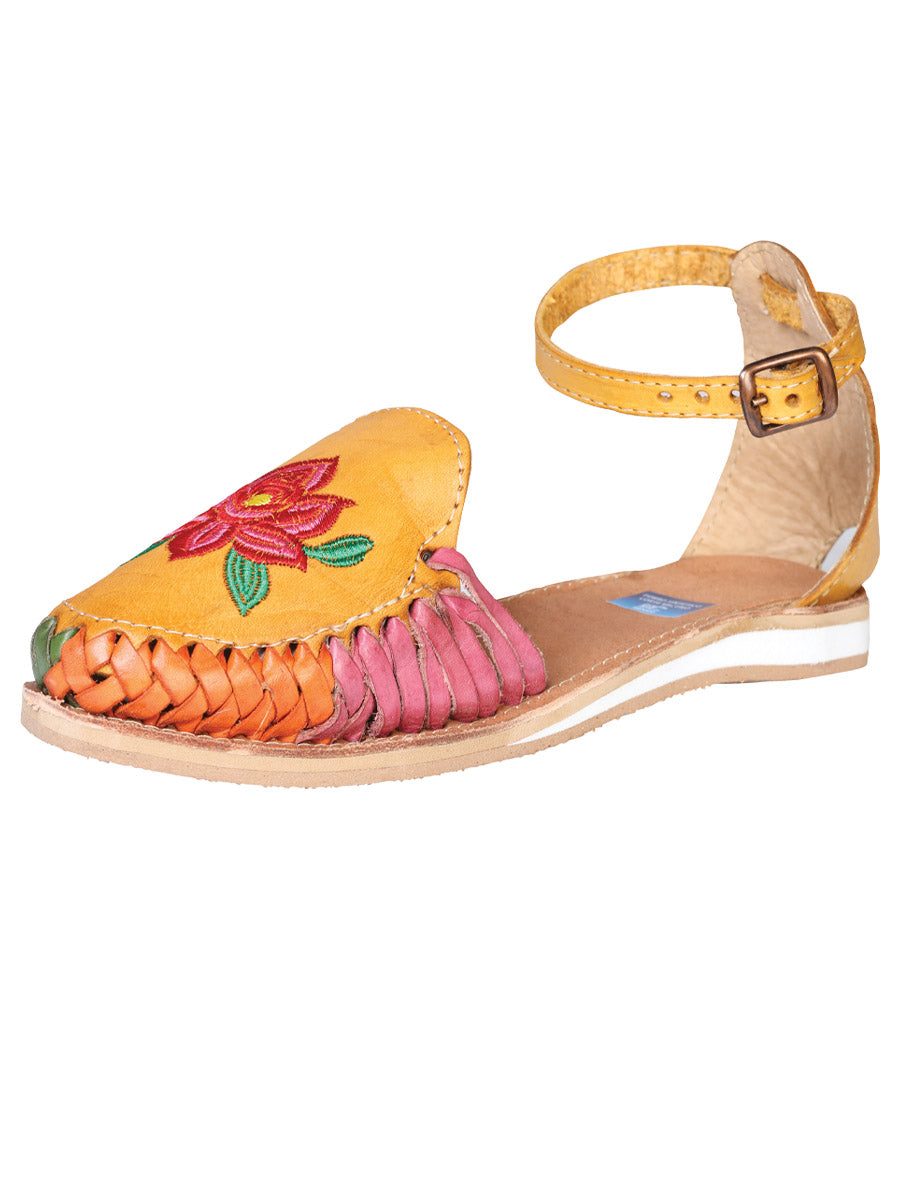 Huarache Mocasín de Mujer México Artesanal en Piel 602363